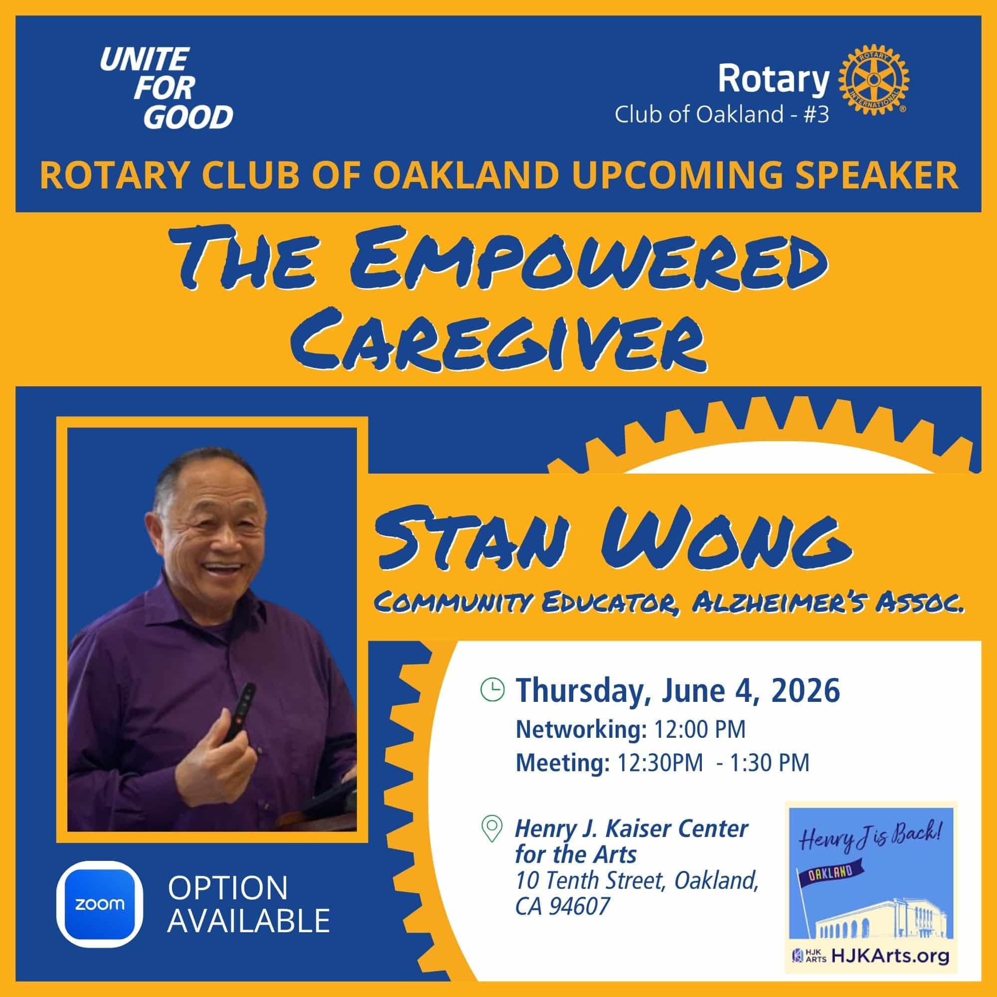 Caregiver Event speaker Alexis Madrigal coming to rotary October 2 2025