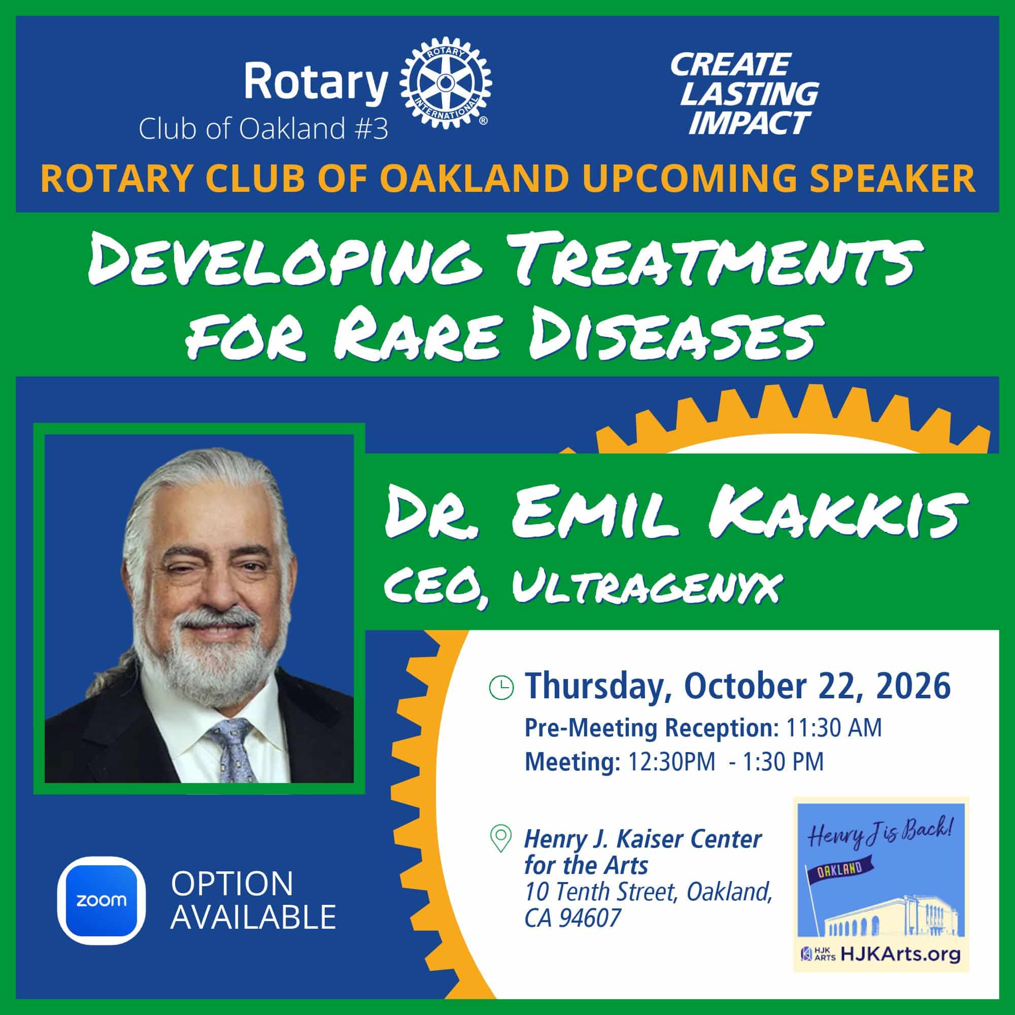 Dr. Kakkis Rare Disease Event speaker Alexis Madrigal coming to rotary October 2 2025